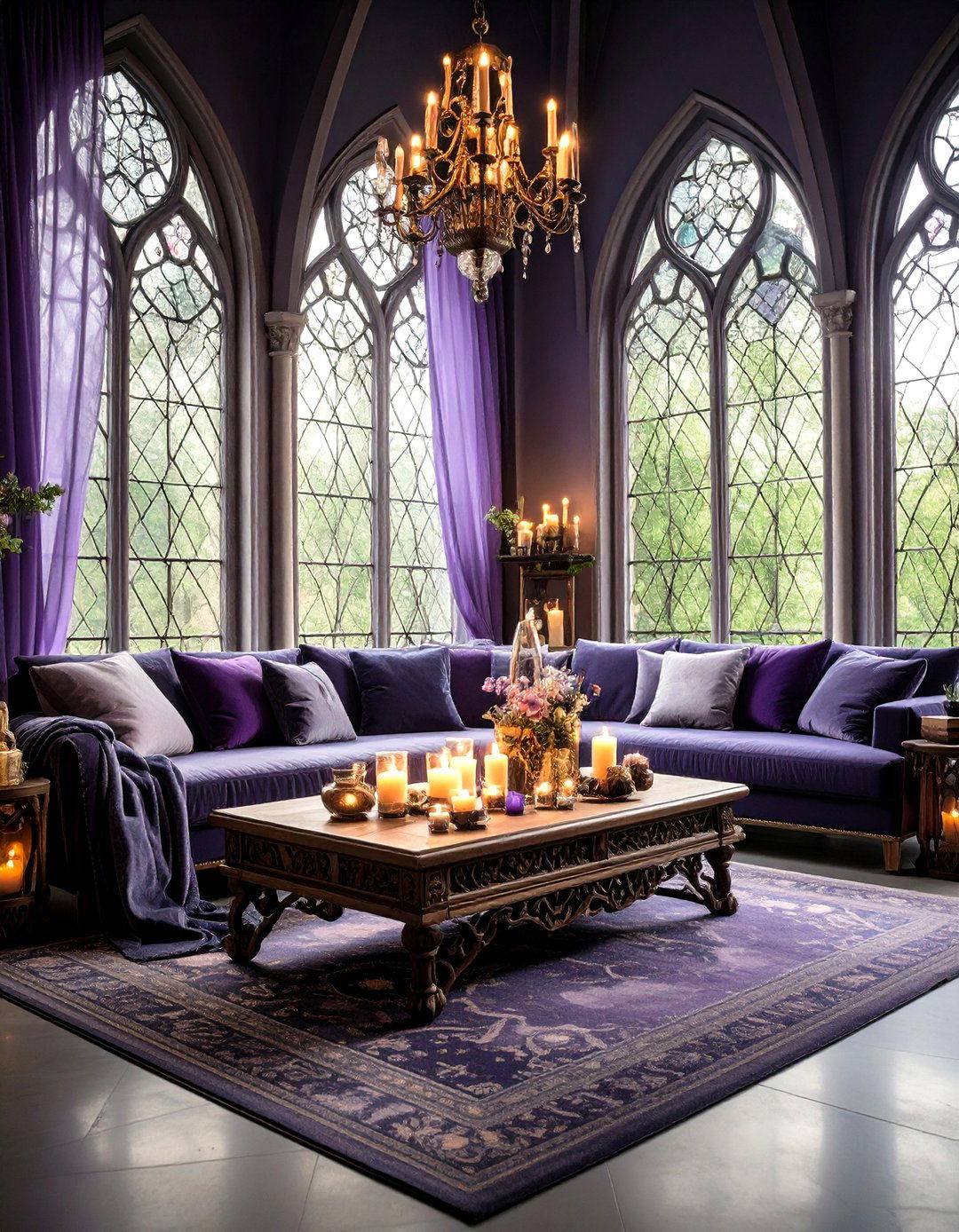 Gothic Sanctuary Living Room - 24 Gothic Living Room Ideas