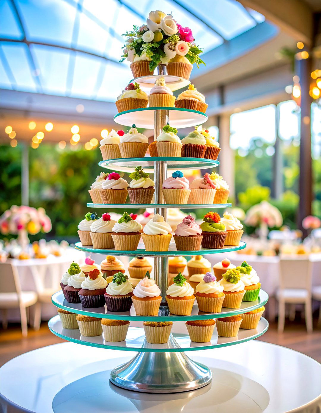 Gourmet Cupcake Tower - 24 Wedding Dessert Ideas
