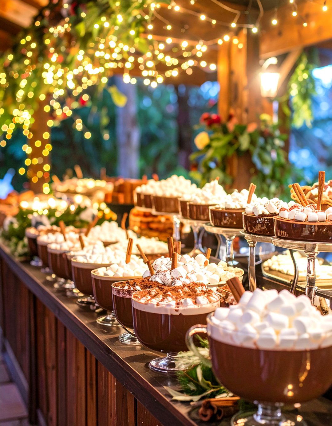 Gourmet Hot Chocolate Bar - 24 Wedding Dessert Ideas