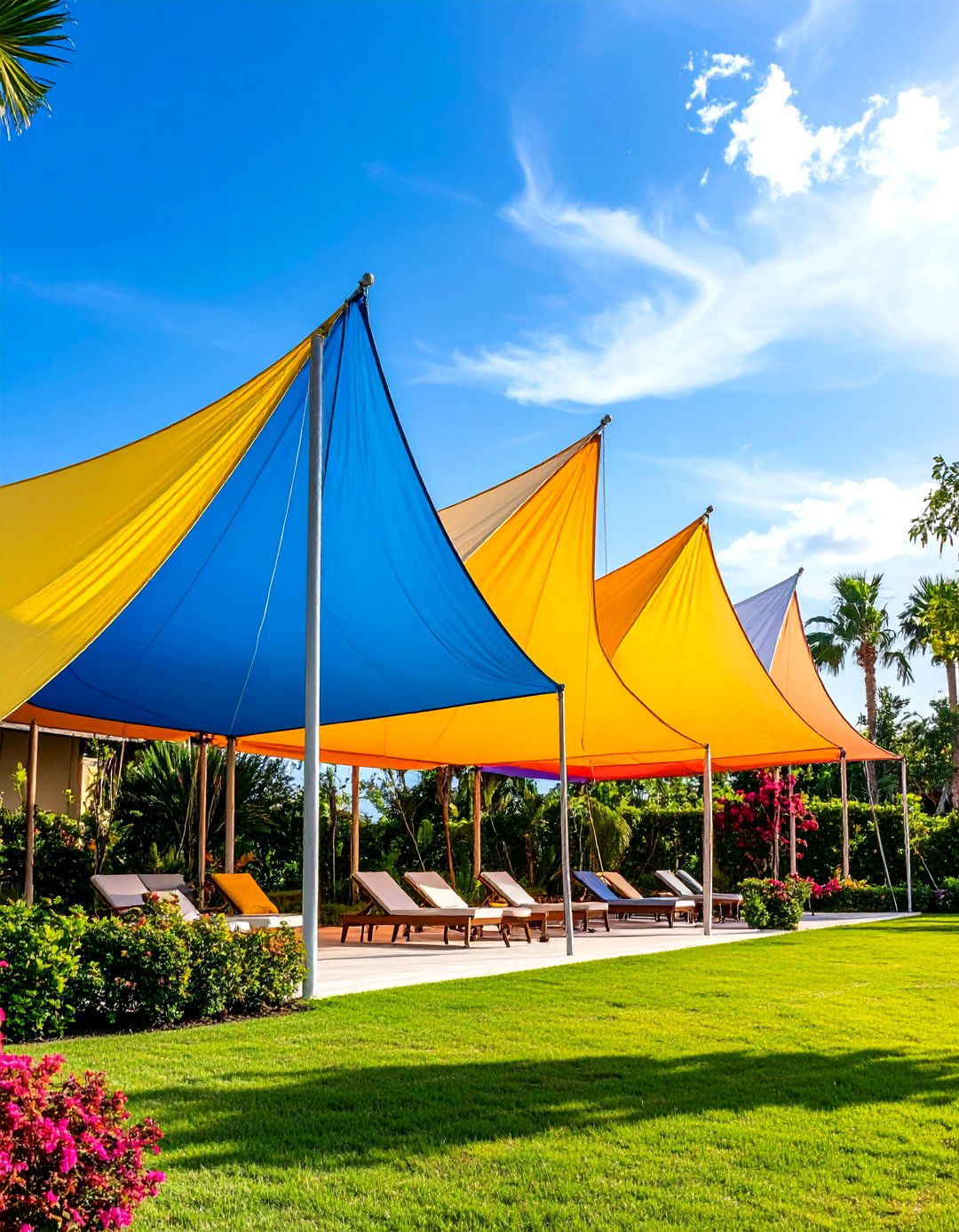 Gradient Color Sail Collection - 24 Garden Shade Ideas