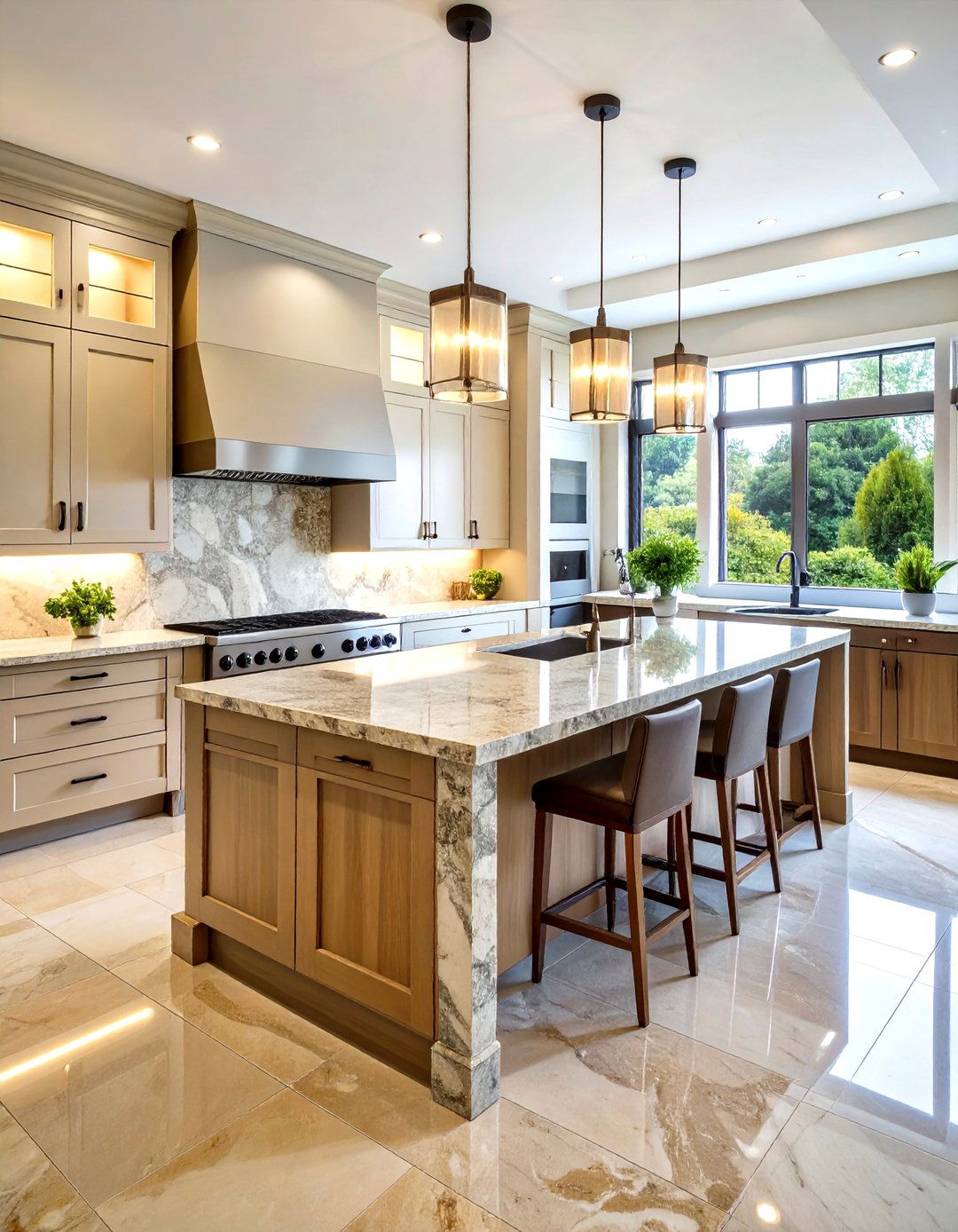 Granite Stone Veneer - 24 Rustic Backsplash Ideas