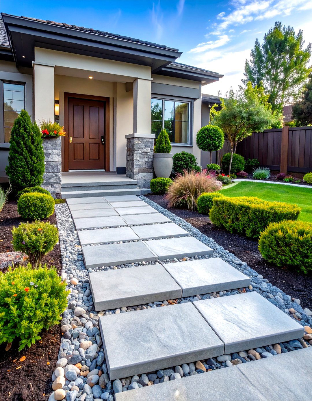 Granite Threshold Entry Walkway - 24 Granite Walkway Ideas