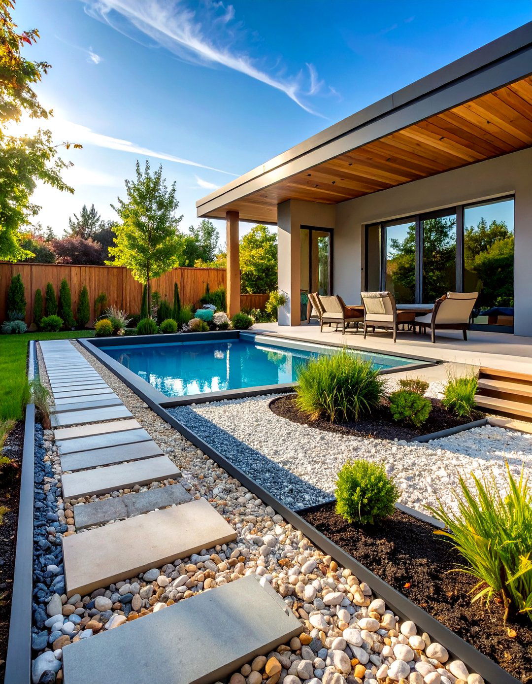 Gravel Pathway Border System - 24 Above Ground Pool Walkway Ideas