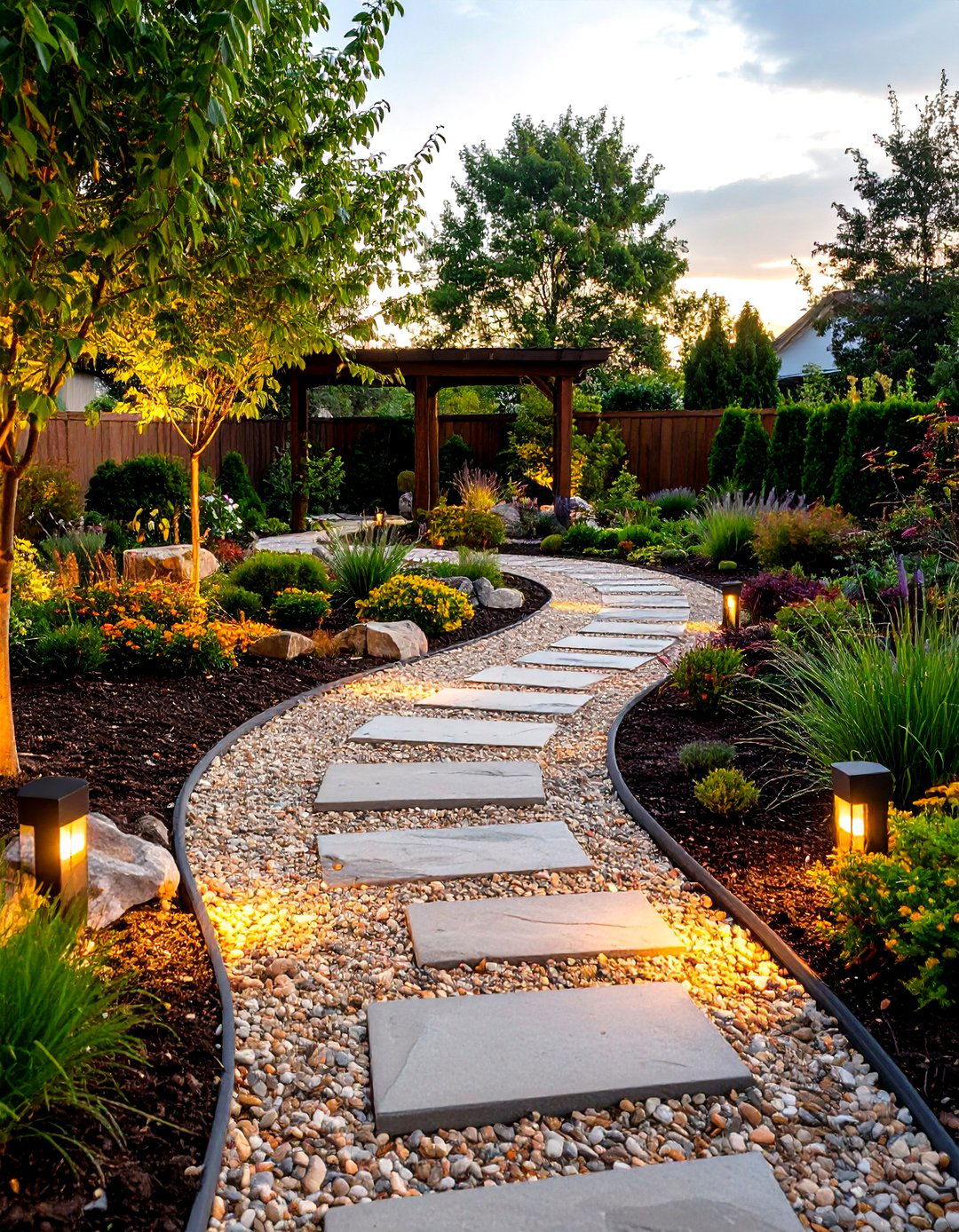 Gravel Pathway Garden - 24 Rock Garden Ideas