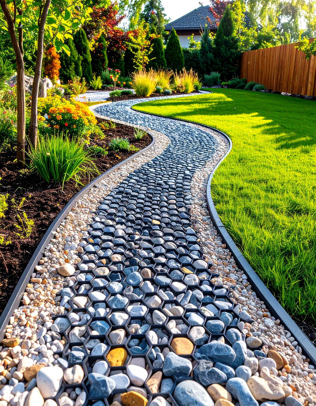 Gravel Stabilizer Grid Modern Innovation - 24 Front Walkway Ideas
