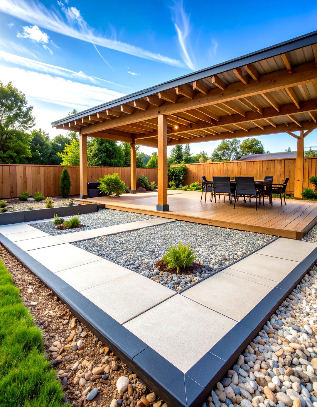 Gravel and Landscape Fabric Foundation - 24 Under Deck Landscaping Ideas