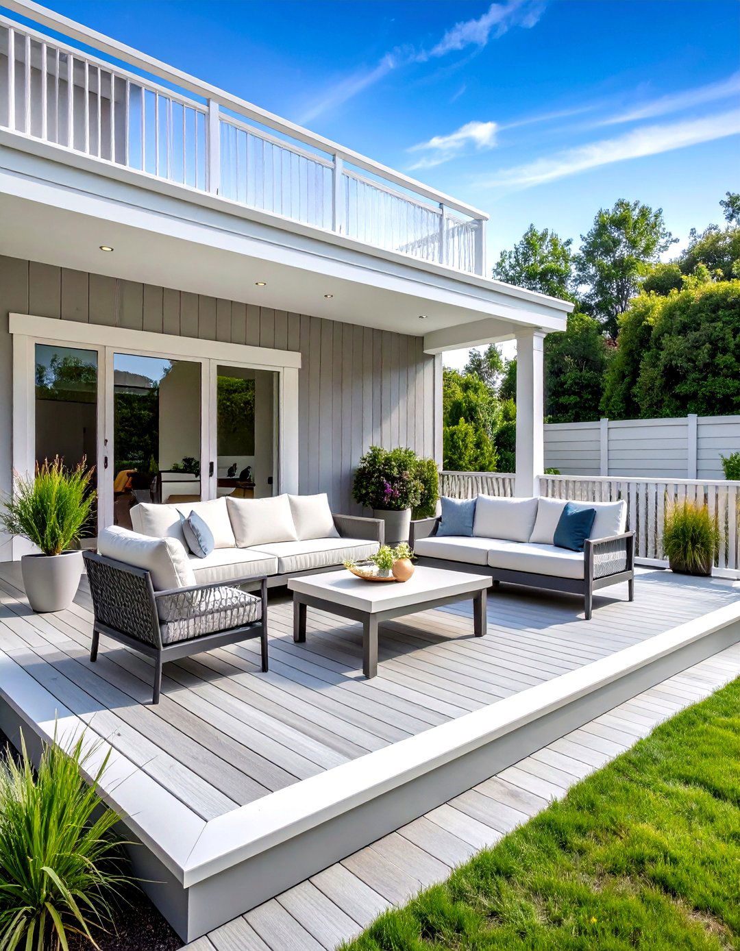 Gray and White Contemporary Scheme - 24 Two Tone Deck Color Schemes