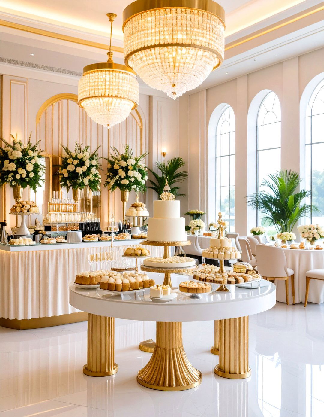 Great Gatsby Dessert and Champagne Bar - 24 Great Gatsby Wedding Ideas