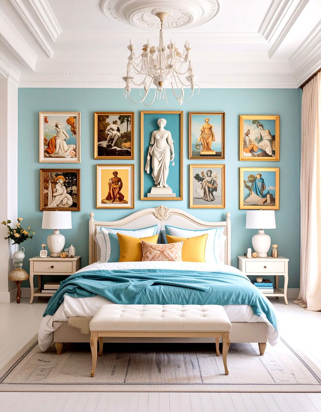 Greek Mythology Artwork Gallery - 24 Greek Bedroom Design Ideas