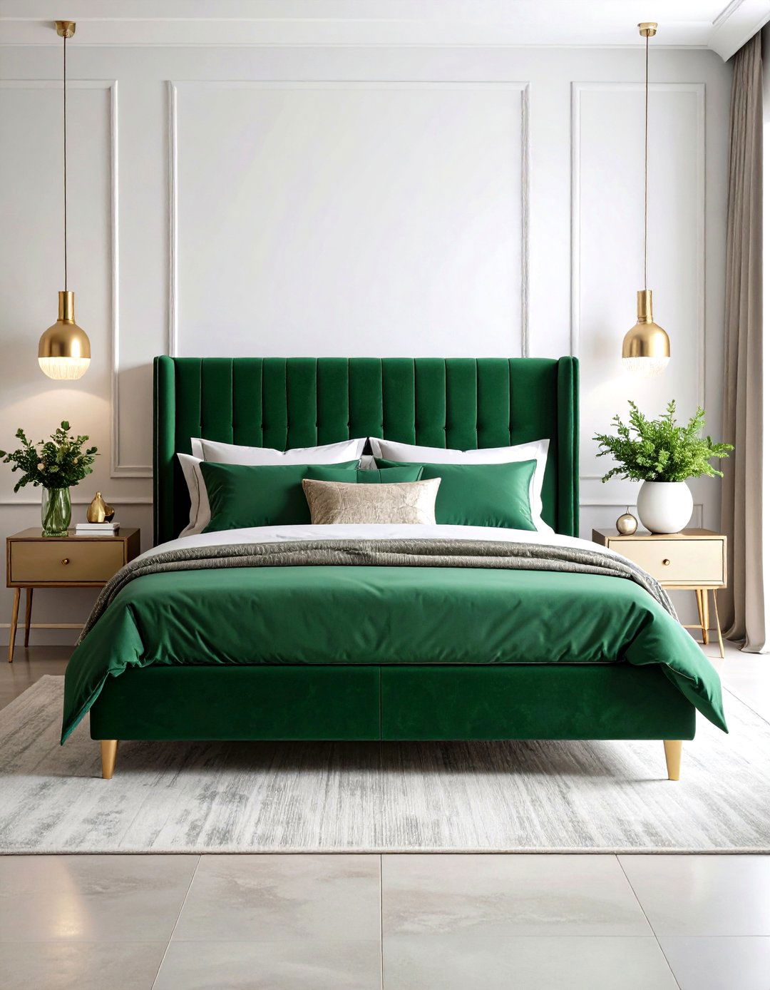 Green Furniture Statement Pieces - 24 Green Bedroom Ideas