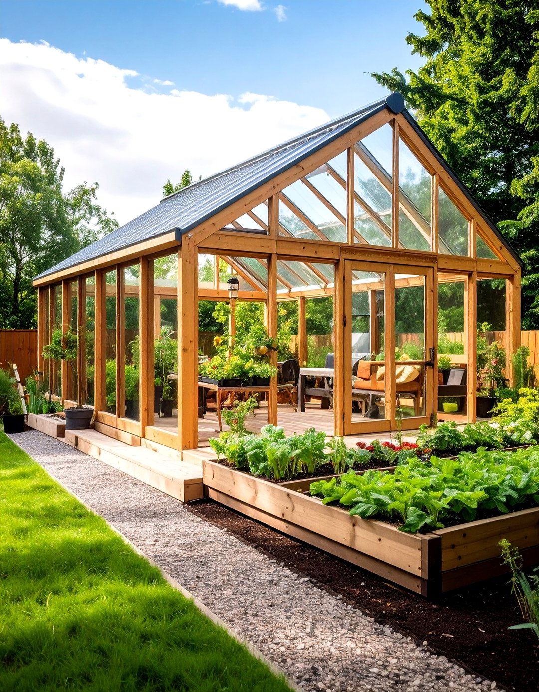 Greenhouse Garden Extension Porch - 24 Barndominium Front Porch Ideas