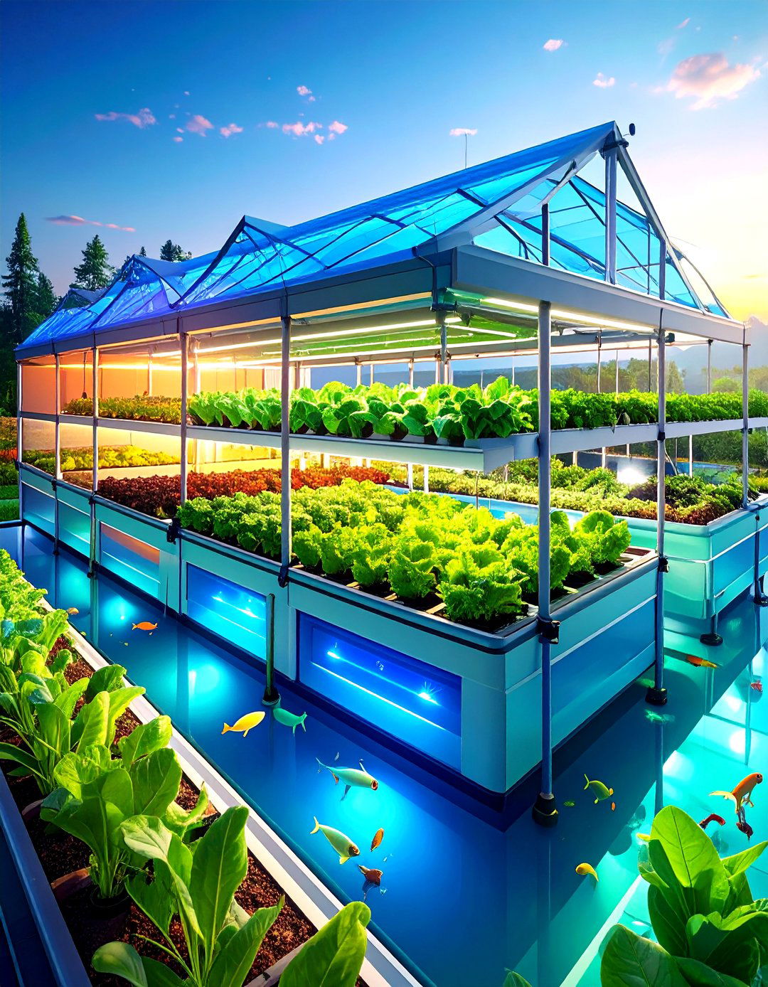 Greenhouse Shed with Aquaponics System - 24 Greenhouse and Shed Combo Ideas