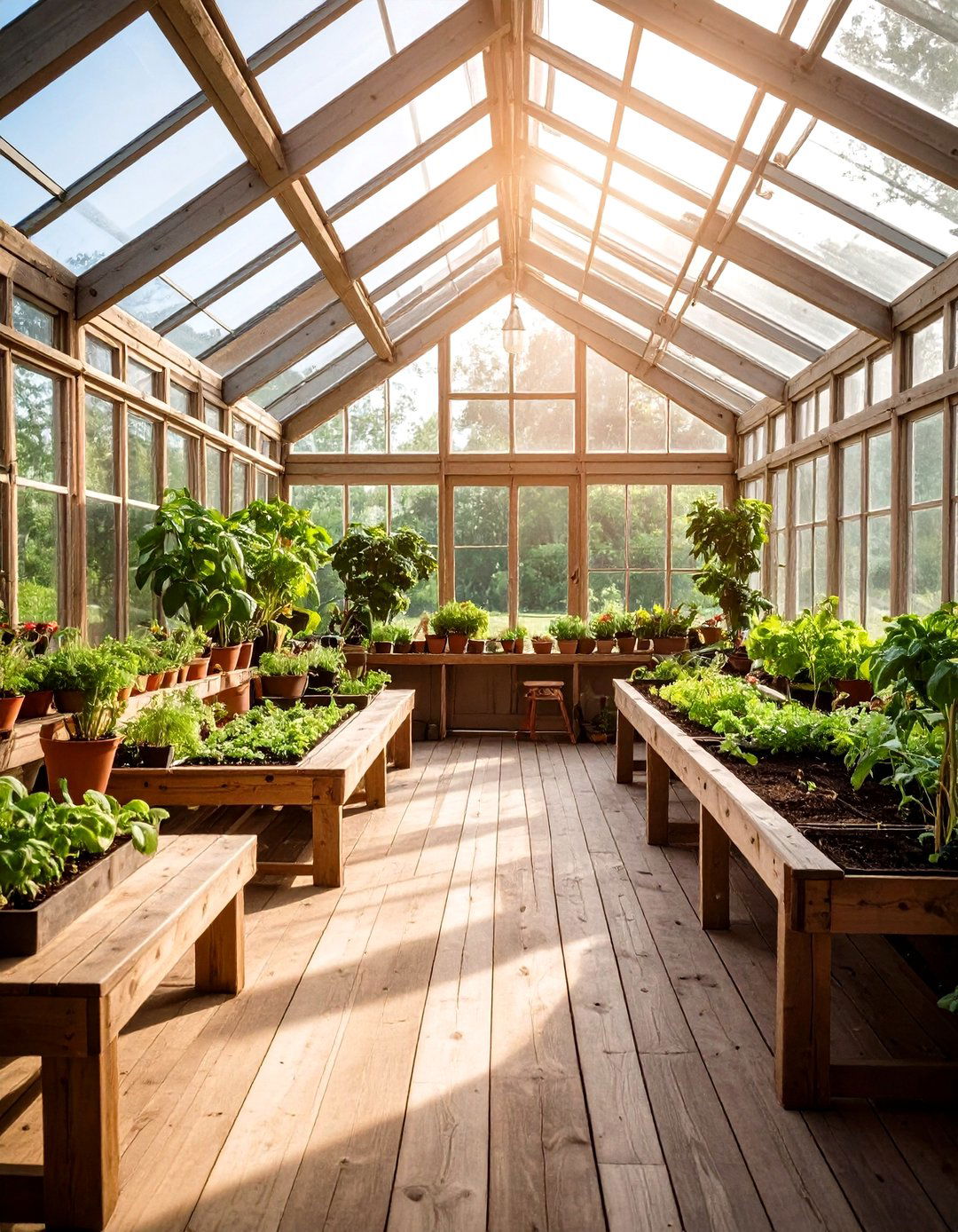 Greenhouse Sunroom Growing Space - 24 Rustic Sunroom Ideas