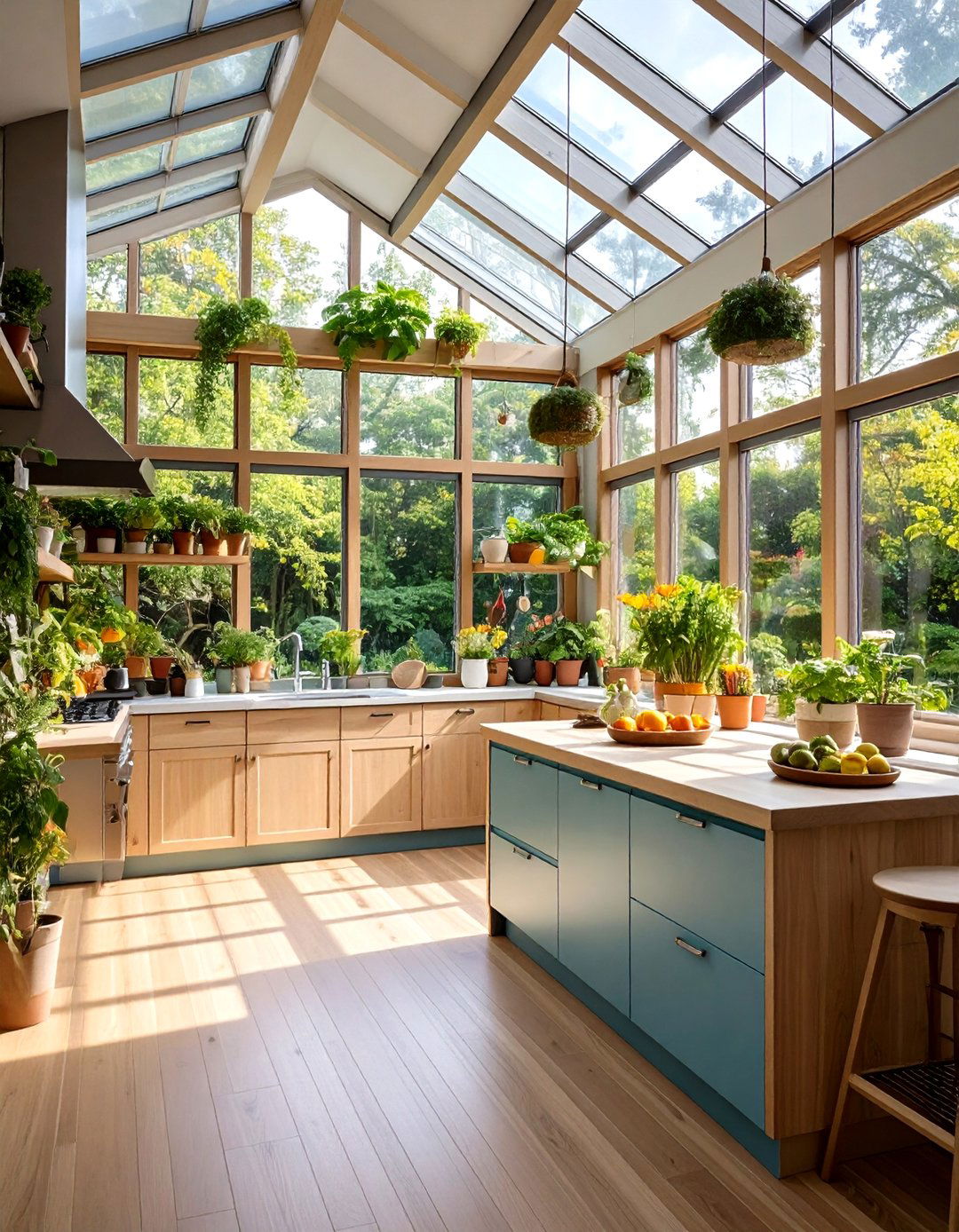 Greenhouse Window Kitchen - 24 1980s Kitchen Ideas