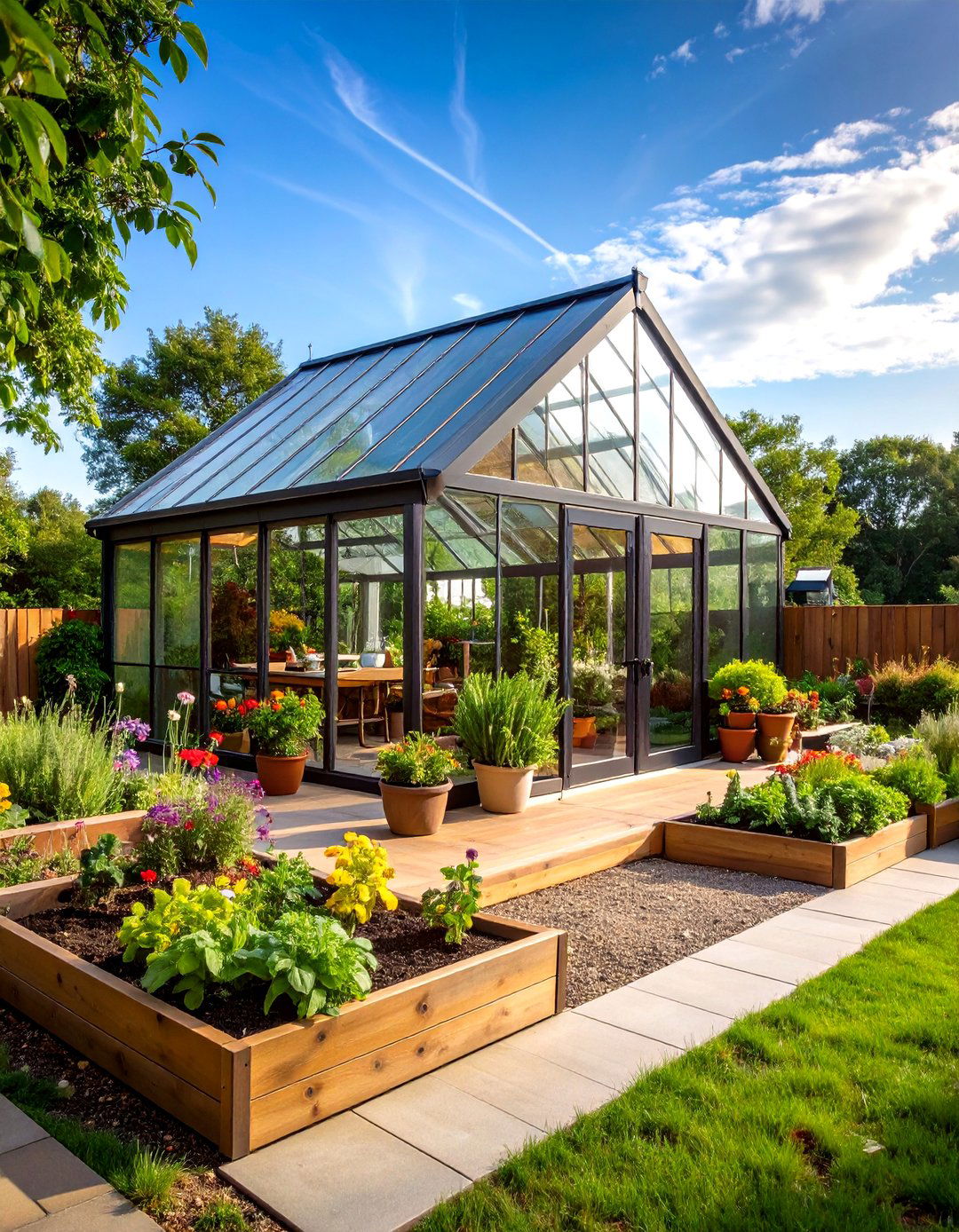 Greenhouse and Growing Space - 24 Black and White Patio Ideas