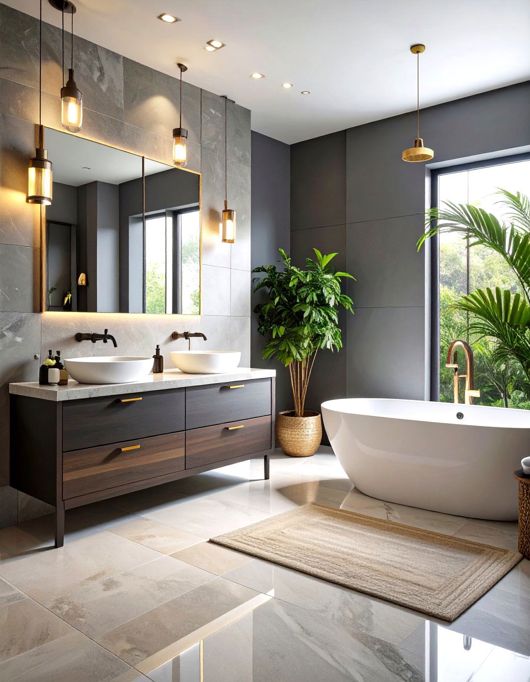 Greige Bathroom Sophistication - 24 Neutral Bathroom Ideas