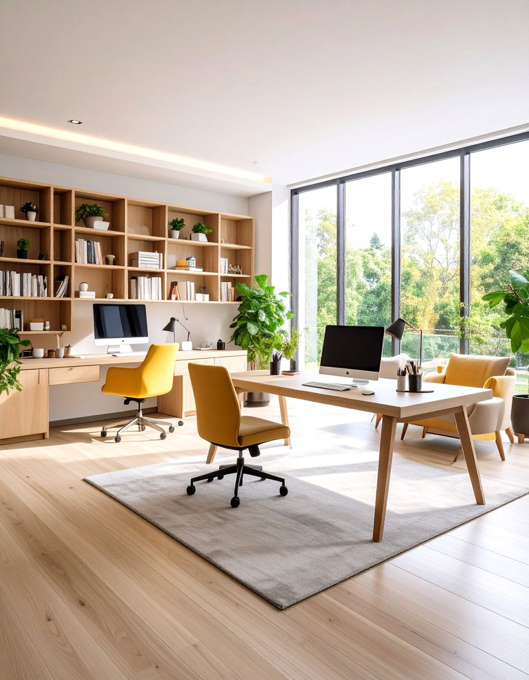 Greige Workspace Integration - 24 Greige Living Room Ideas