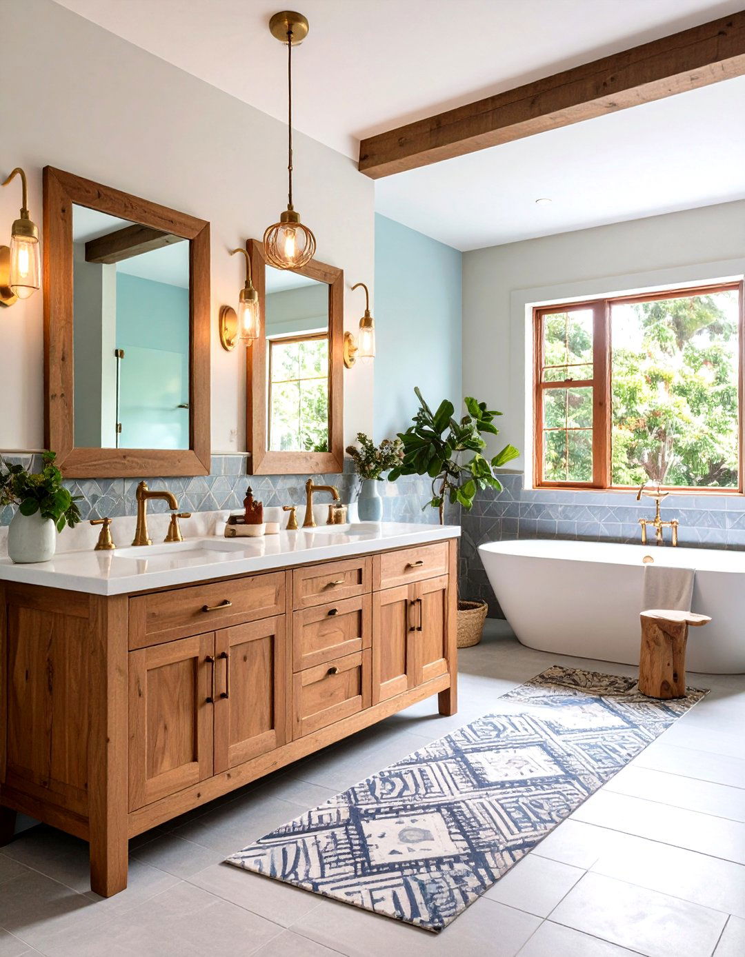 Grey Cement Tile Bathroom - 24 Grey Bathroom Ideas