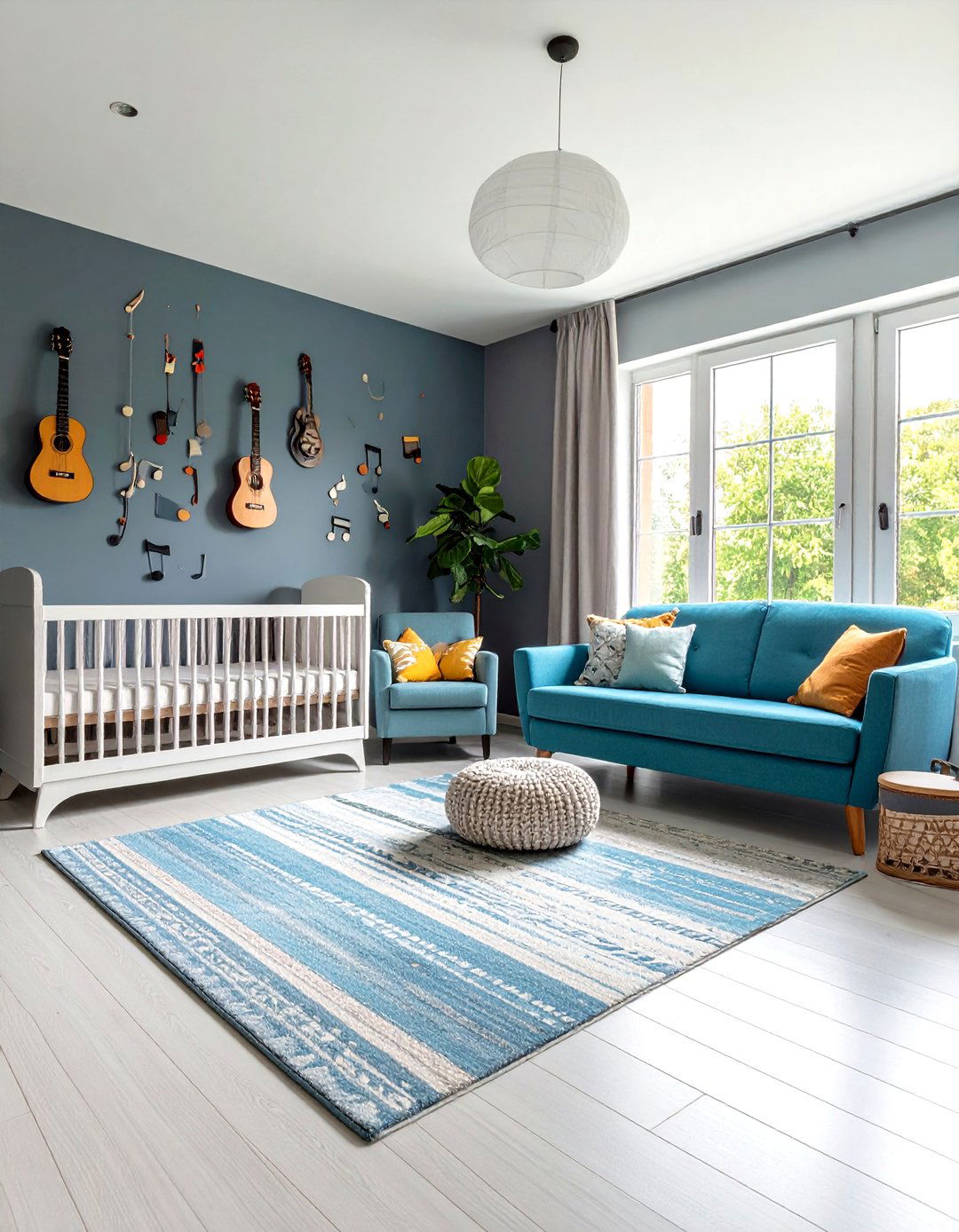 Grey Music Studio Nursery - 24 Grey Nursery Ideas