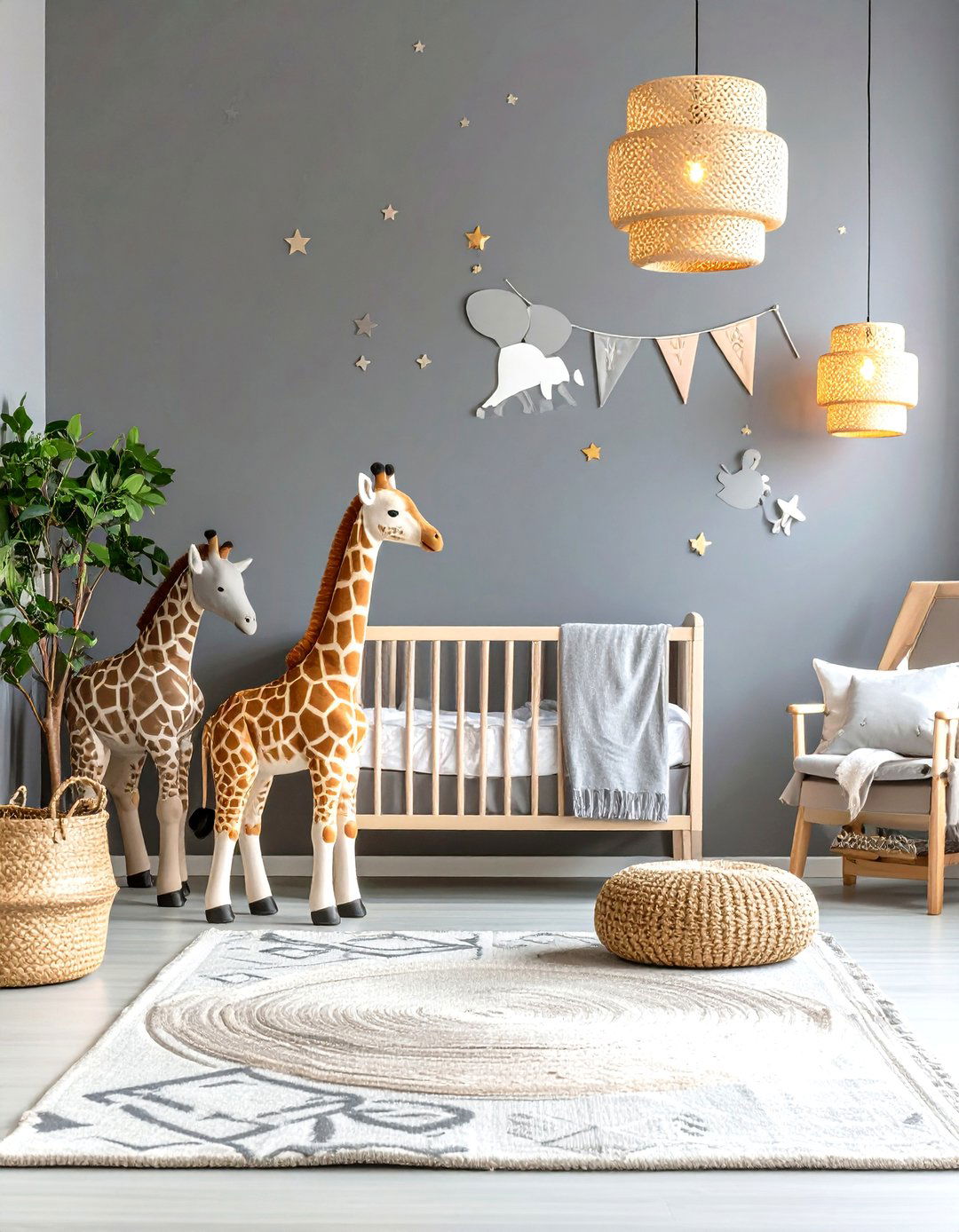 Grey Safari Adventure Nursery - 24 Grey Nursery Ideas