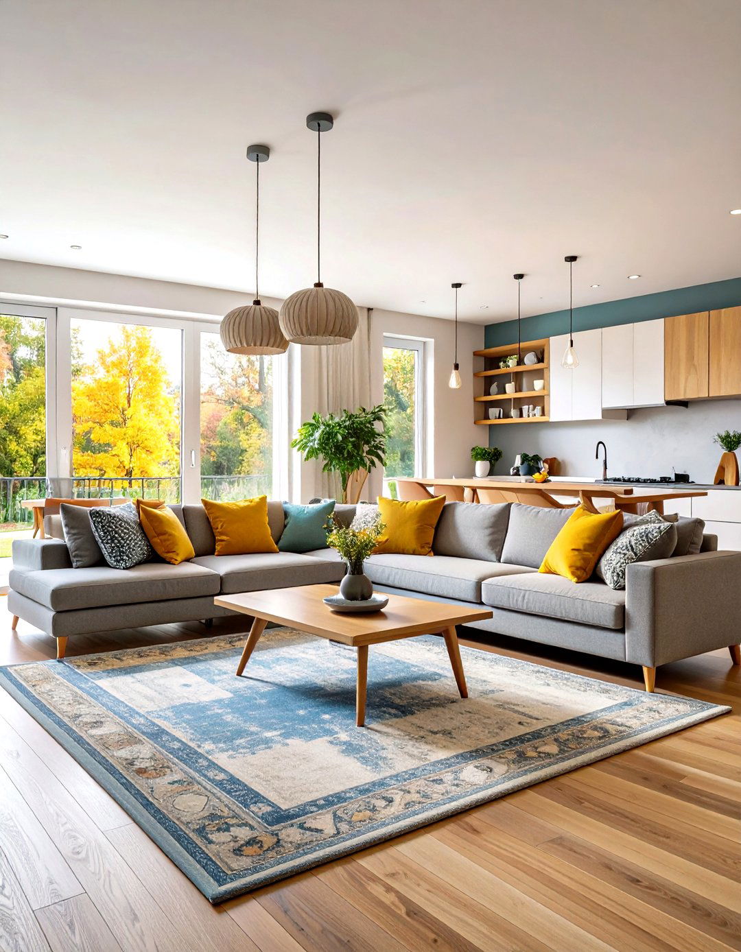 Grey Sectional Open Floor Plan - 24 Grey Couch Living Room Ideas