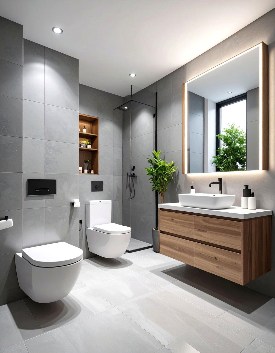 Grey Small Bathroom Design - 24 Grey Bathroom Ideas