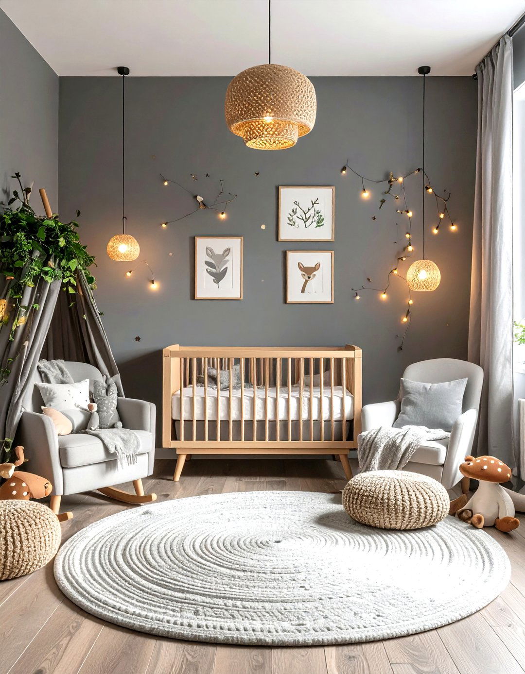 Grey Woodland Creature Nursery - 24 Grey Nursery Ideas