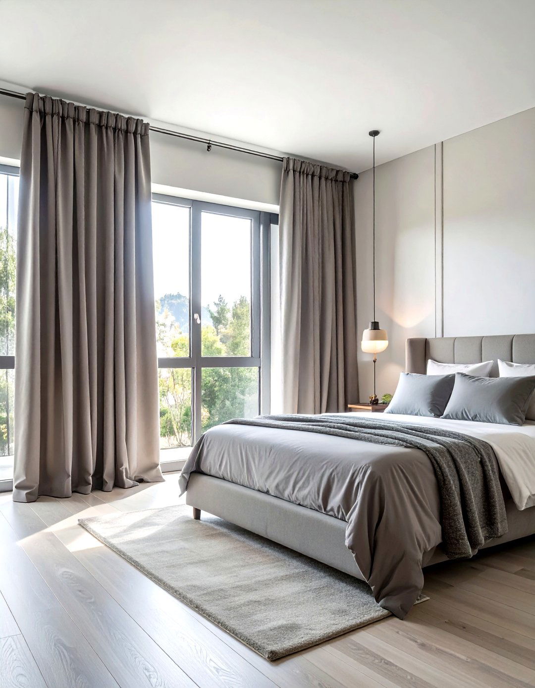 Grommet Contemporary Bedroom Style - 24 Bedroom Curtain Ideas