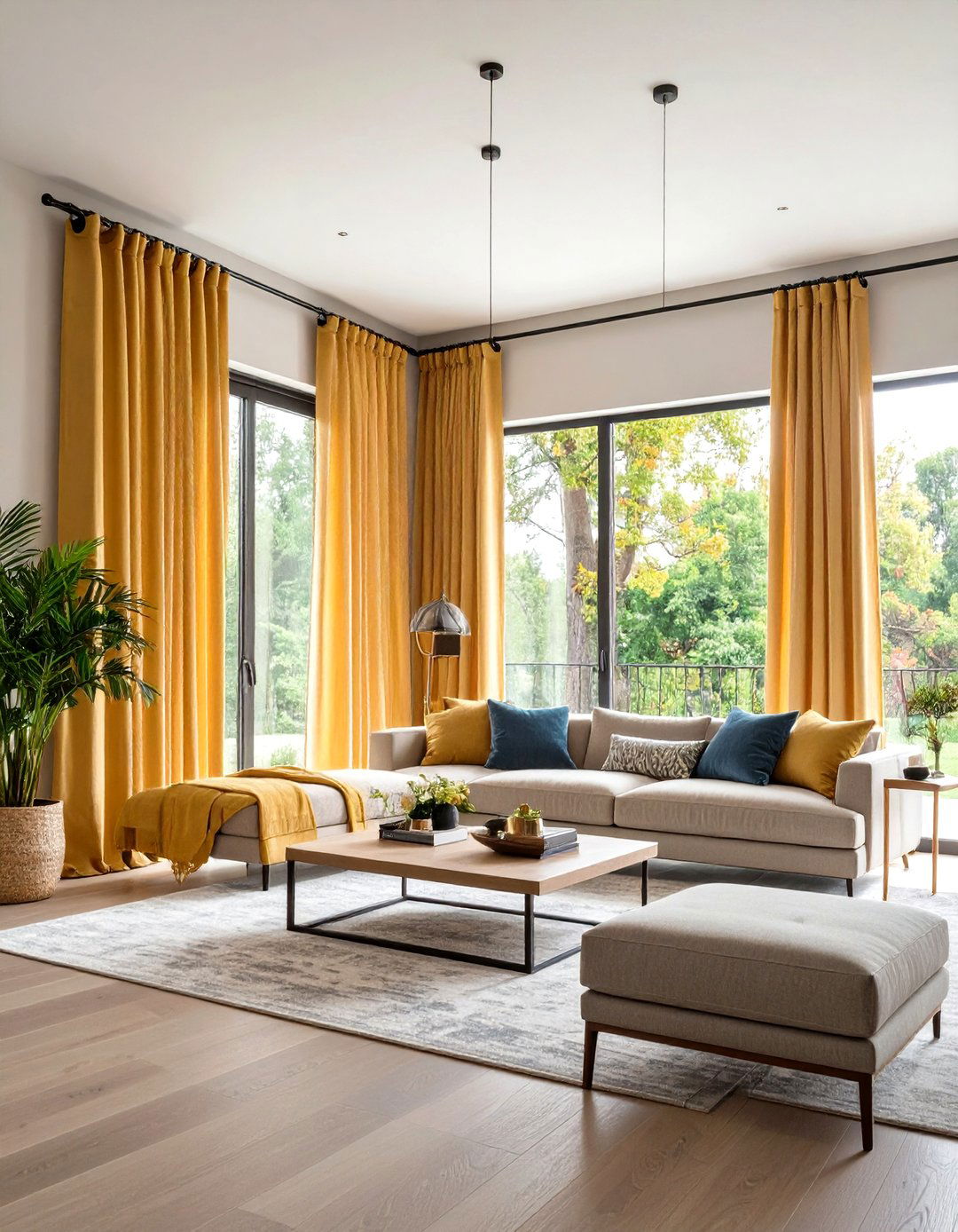 Grommet Top Curtains - 24 Sliding Door Curtain Ideas