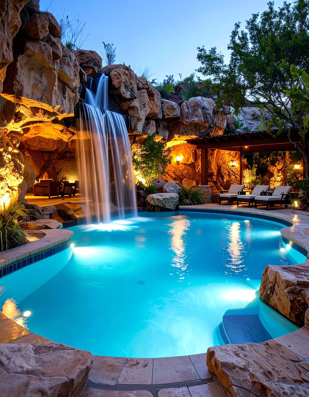 Grotto Cave Lagoon Pool - 24 Lagoon Pool Ideas