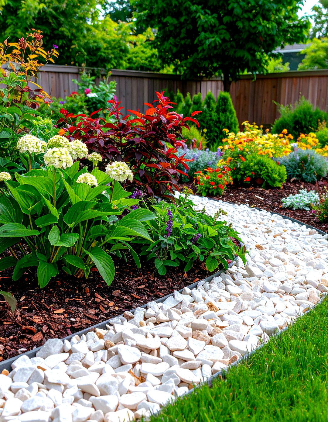 Groundcover Mulch Alternatives - 24 White Rock Landscaping Ideas