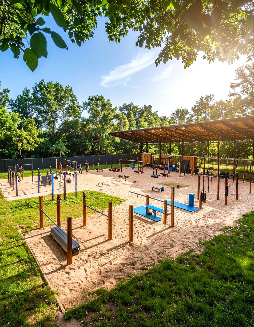 Group Fitness and Boot Camp Arena - 24 Outdoor Gym Ideas