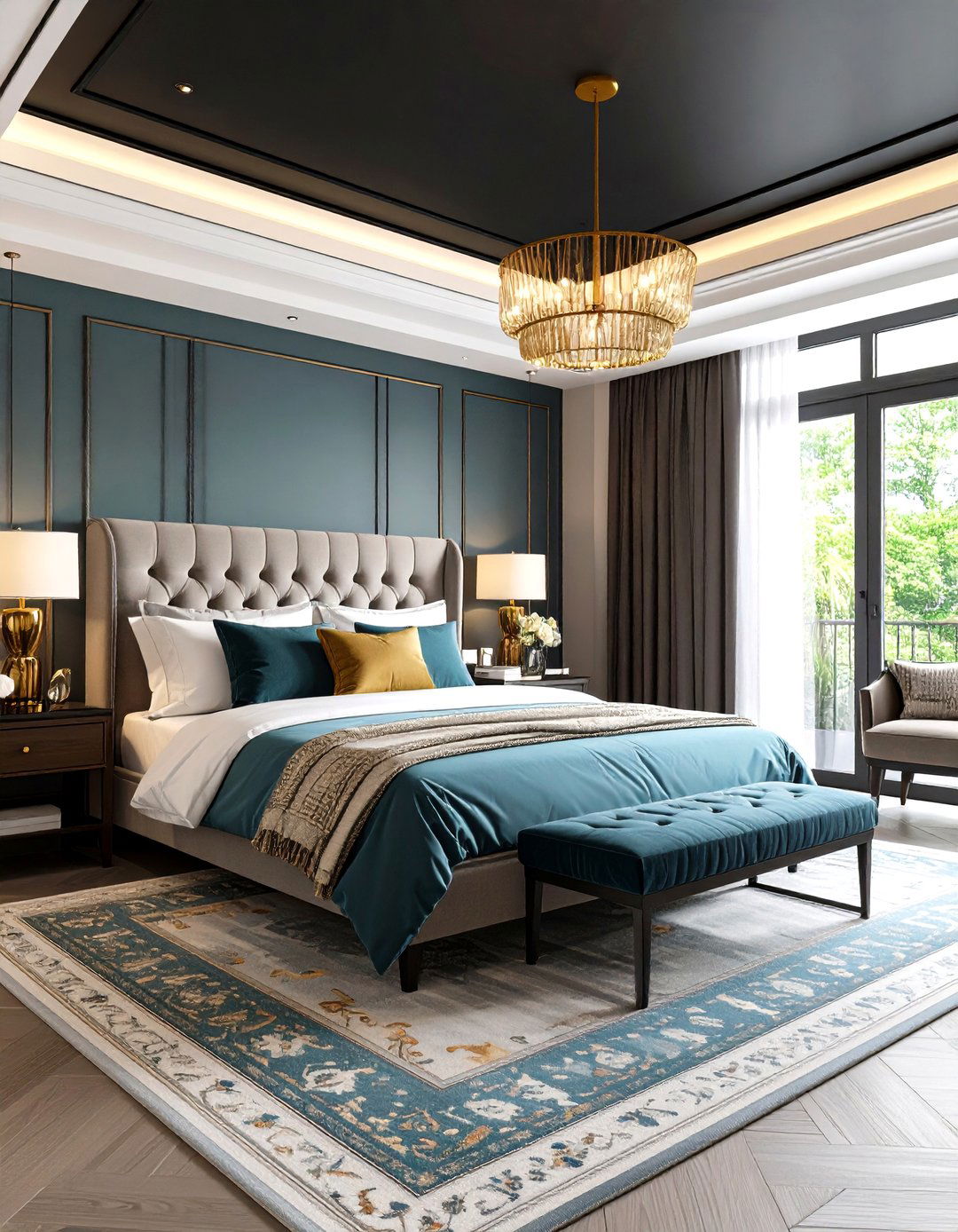Guest Bedroom Black Boutique Ceiling - 24 black ceiling ideas