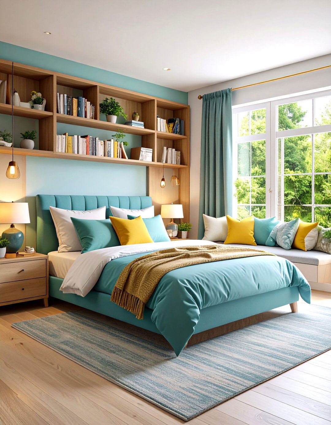 Guest Bedroom with Built In Reading Nook - 24 Guest Bedroom Ideas
