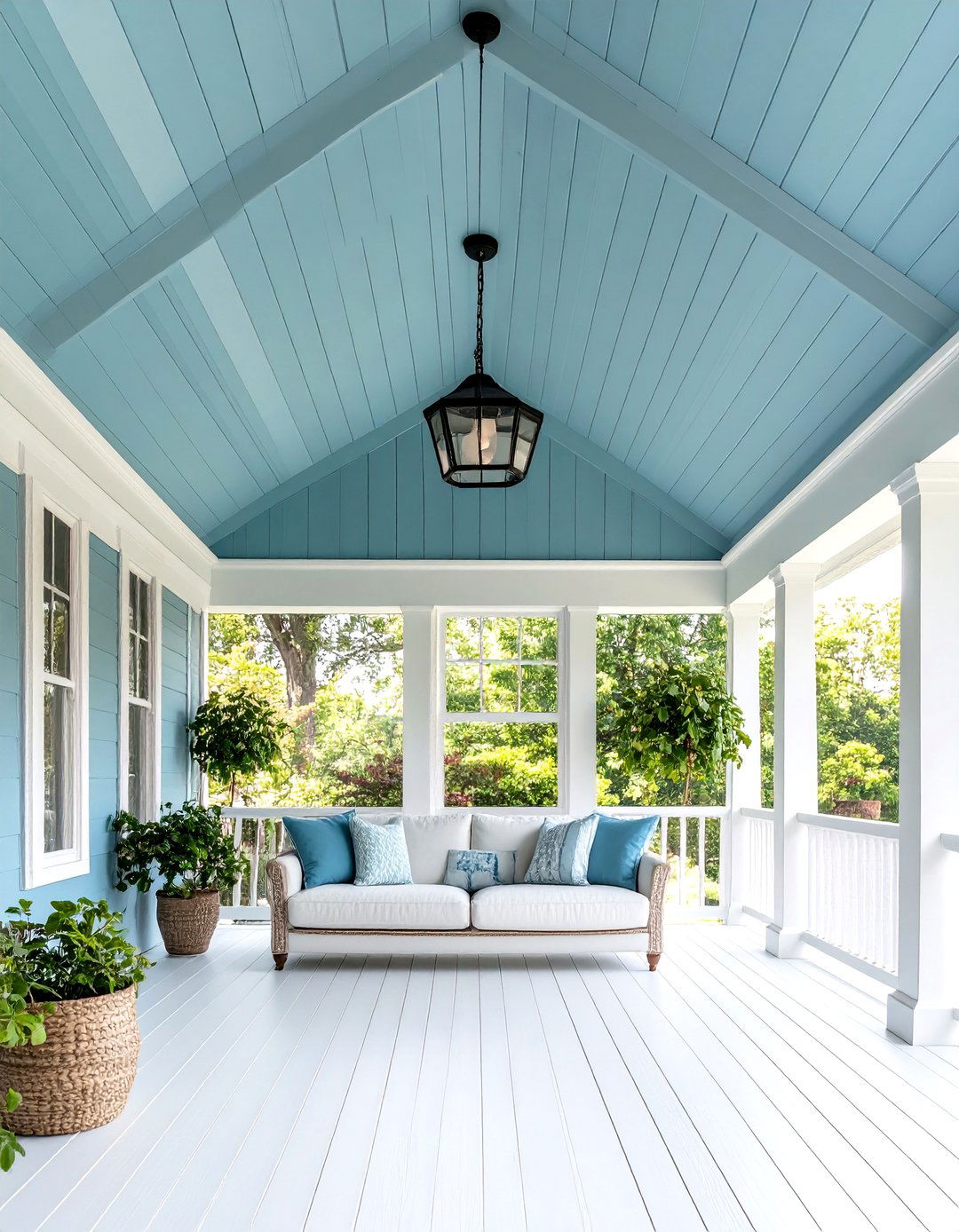 Haint Blue Ceilings - 24 Porch Paint Colors