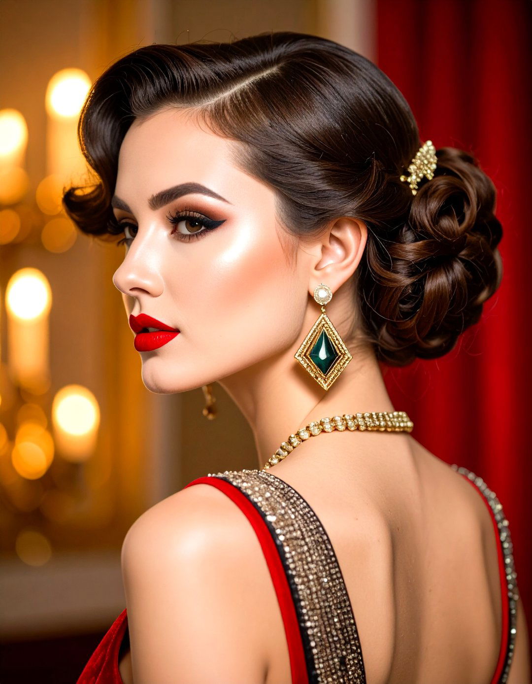 Hair and Makeup Styling Ideas - 24 Art Deco Wedding Ideas