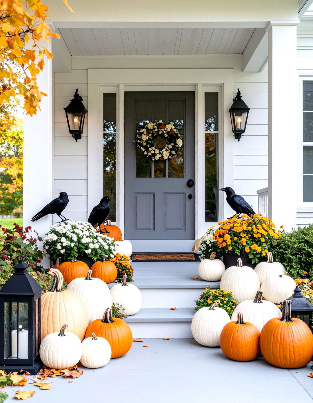 Halloween Transition Decorations - 24 fall outdoor decorating ideas