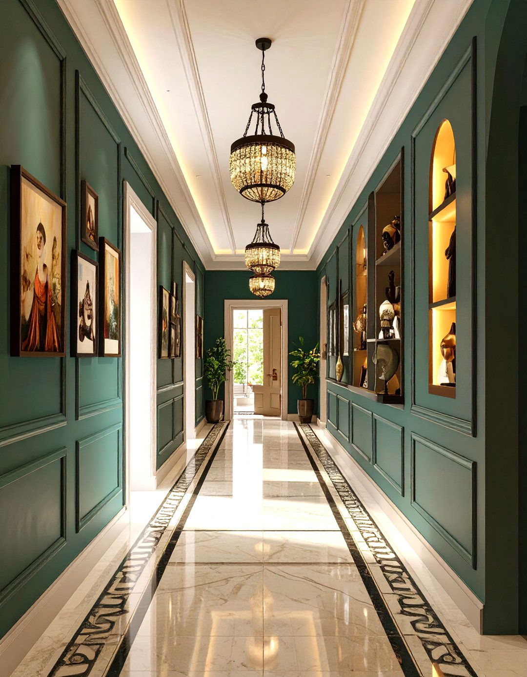 Hallway Display Gallery Niche - 24 Wall Niche Ideas