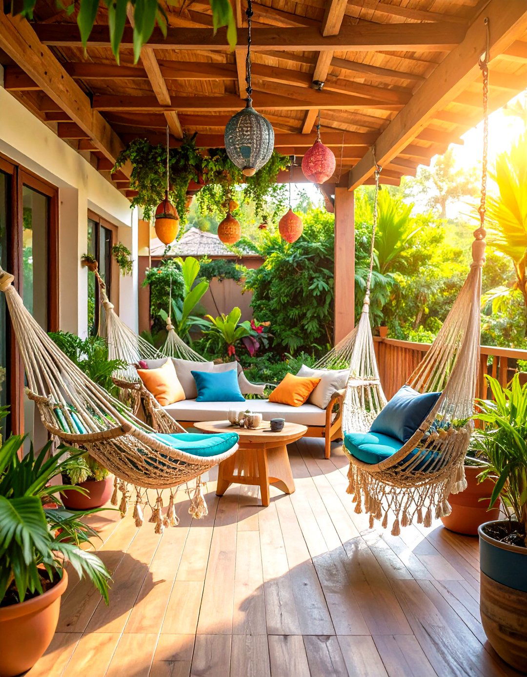 Hammock Haven Patio - 24 Tropical Patio Ideas