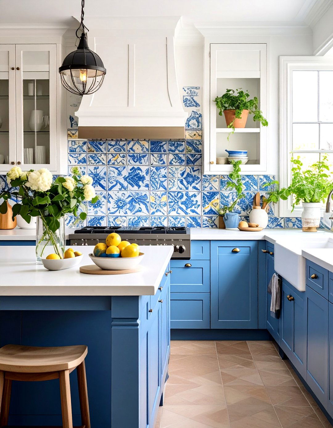 Hand Painted Ceramic Backsplash Designs - 24 Spanish Style Kitchen Ideas