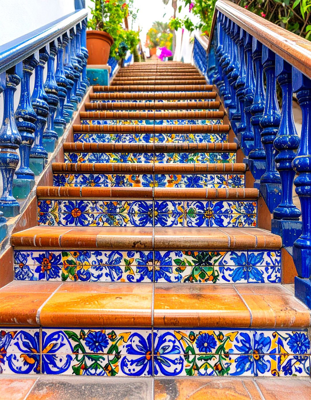 Hand Painted Ceramic Tiles - 24 spanish style home exterior ideas