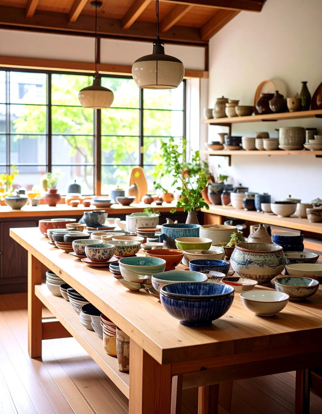 Handcrafted Ceramic Integration and Artisan Elements - 24 Japanese Style Kitchen Ideas