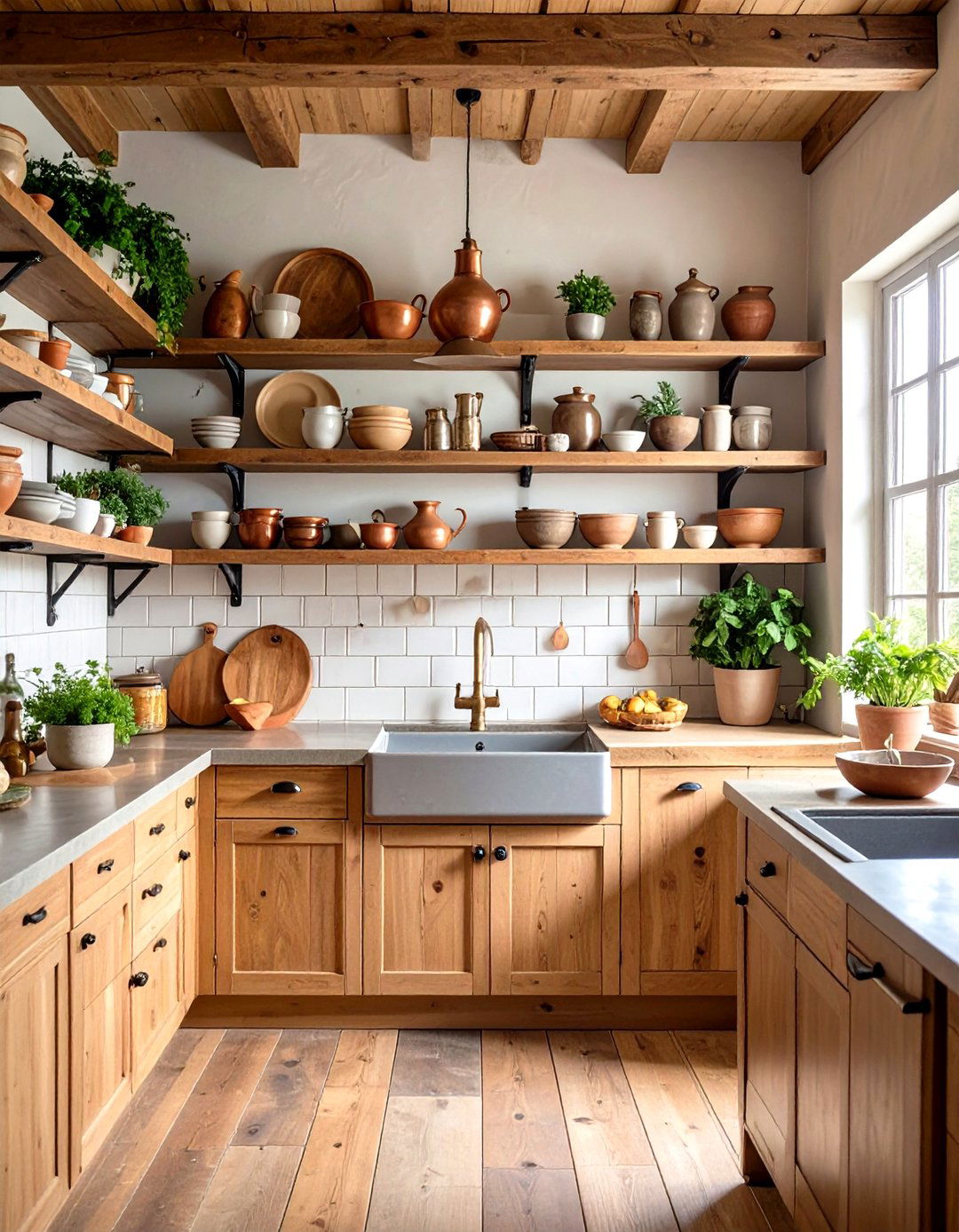 Handcrafted Ceramic Kitchen - 24 Wabi Sabi Interior Design Ideas