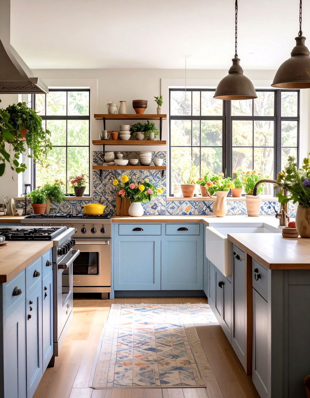 Handmade Ceramic Tile Kitchen - 24 Craftsman Kitchen Ideas
