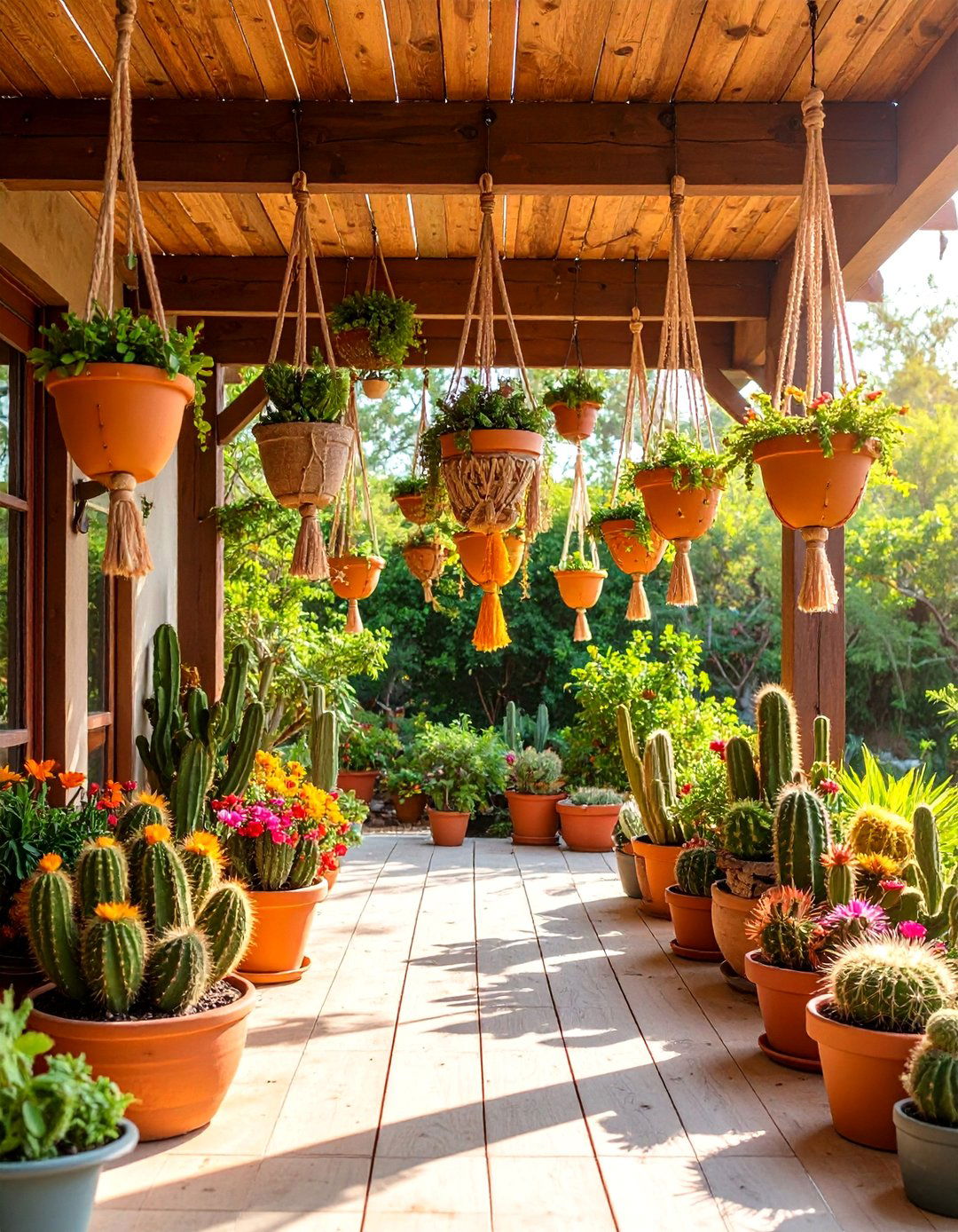 Hanging Cactus Basket Gardens - 24 Cactus Garden Ideas