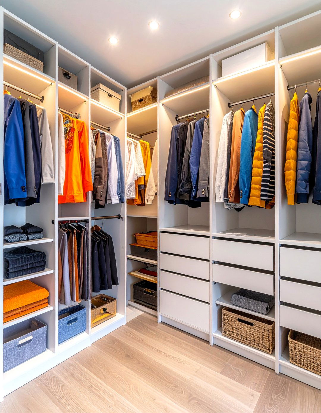 Hanging Closet Organizer Systems - 24 small bedroom storage ideas