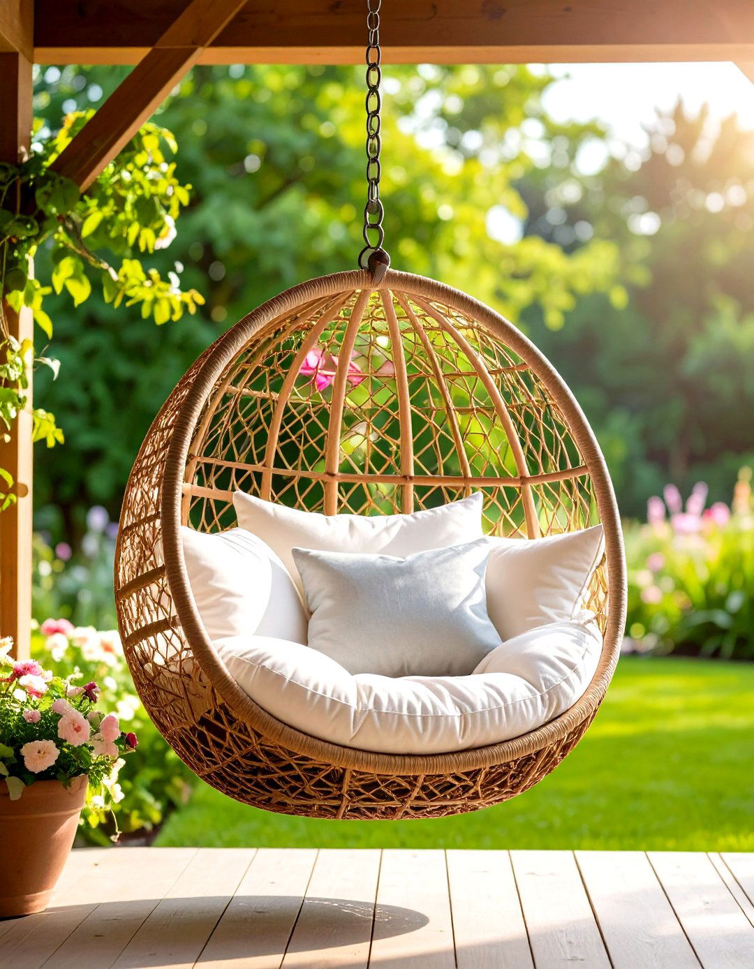 Hanging Egg Chairs - 24 Outdoor Seating Ideas