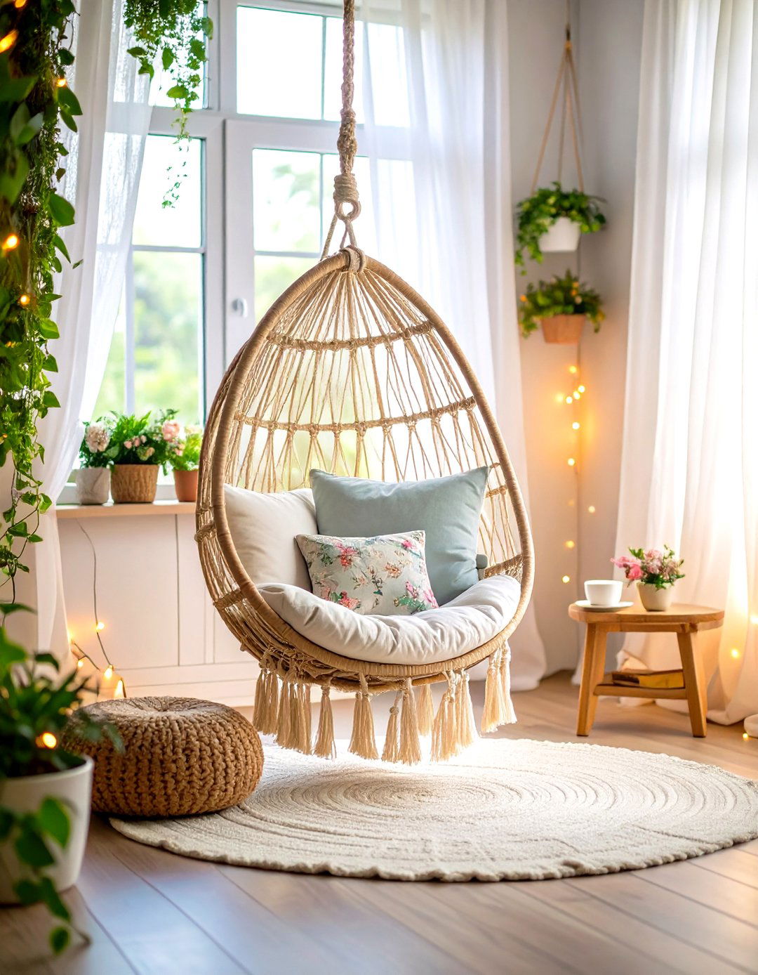 Hanging Fairy Chair Bedroom - 24 Fairycore Bedroom Ideas