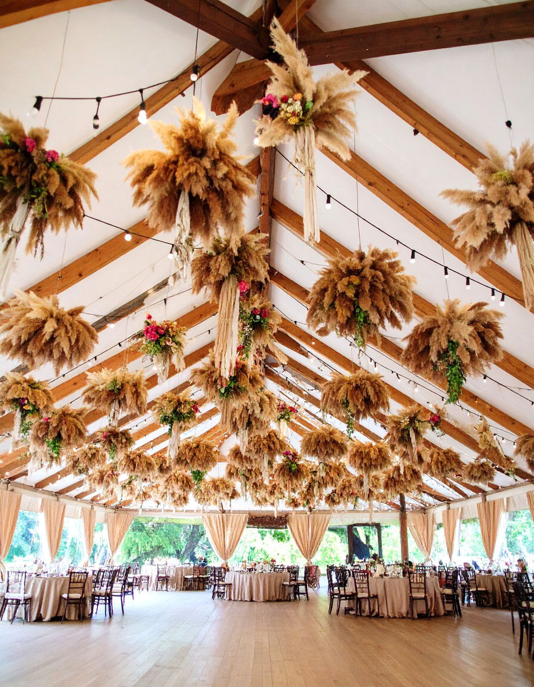 Hanging Installation Art - 24 Pampas Grass Wedding Decor Ideas