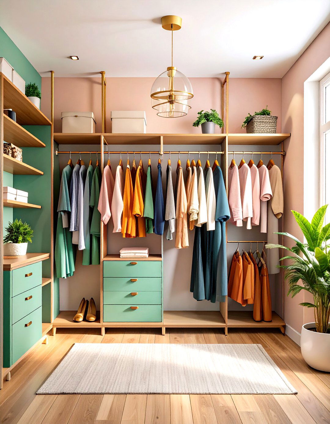 Hanging Organization Systems - 24 Small Dressing Room Ideas